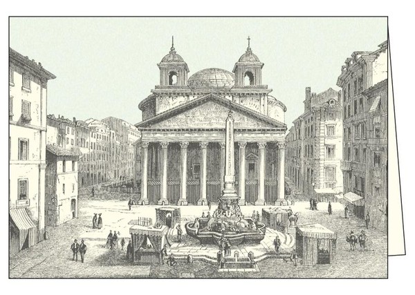 Karnet z kopertą Roma Piazza della Rotonda ITW 001
