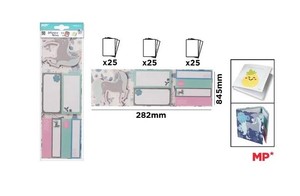 Karteczki samoprzylepne indeksujące 7x25szt