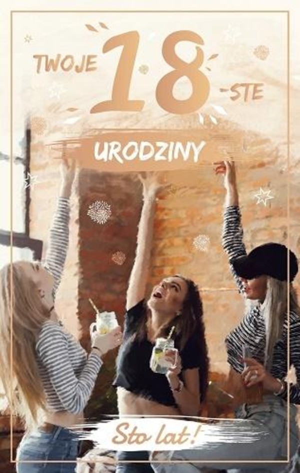 Kartka okolicznościowa 18 Urodziny P18