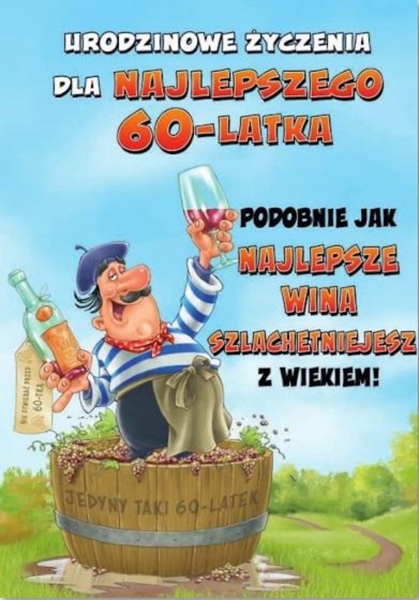 Kartka okolicznościowa Urodziny 60 MF22