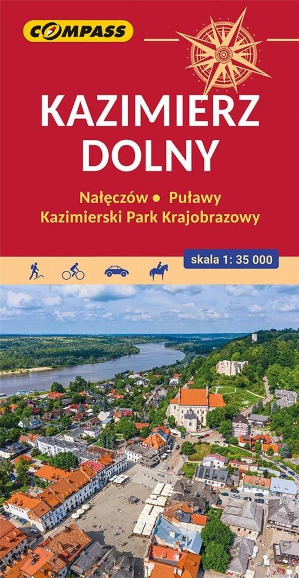 Kazimierz Dolny, Nałęczów, Puławy, Kazimierski Park Krajobrazowy Skala: 1:35 000