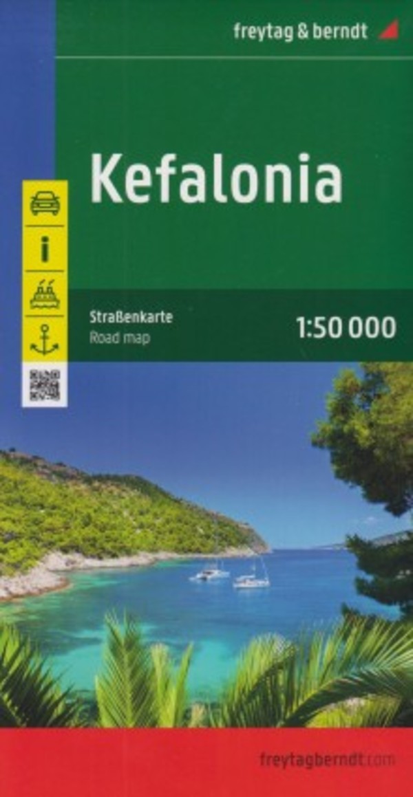 Kefalonia Mapa samochodowa Skala: 1:50 000