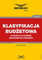 Klasyfikacja budżetowa w świetle wyjaśnień Ministerstwa Finansów - pdf