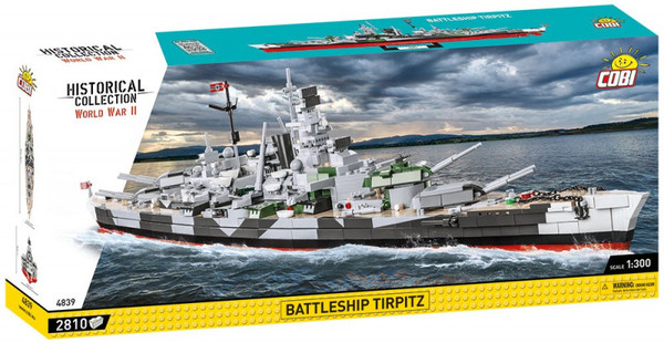 Klocki Historical Collection Battleship Tirpitz 2810 elementów 2810 elementów
