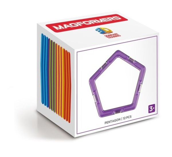 Klocki magnetyczne 3D Magformers Pięciokąty 12 elementów