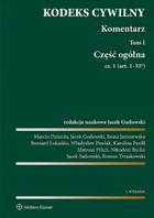 Kodeks cywilny Komentarz - pdf Część ogólna Tom 1 Część 1 i 2