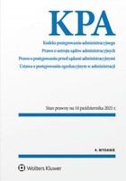 KPA. Kodeks postępowania administracyjnego - pdf Stan prawny na 14 października 2021r.