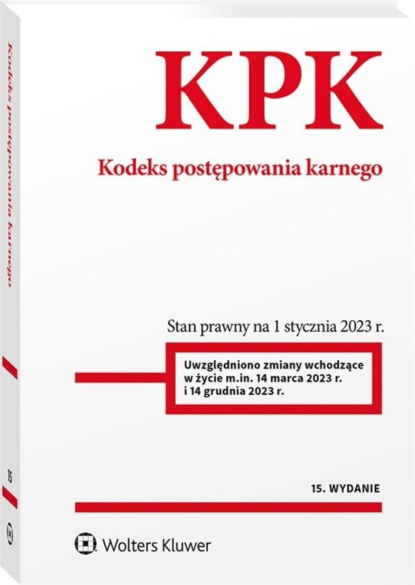 Kodeks Postępowania Karnego Przepisy Książka Pl 0194