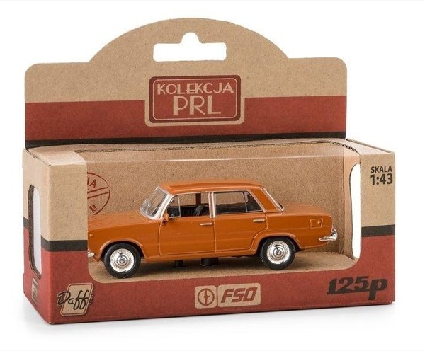 Kolekcja PRL Fiat 125p brązowy