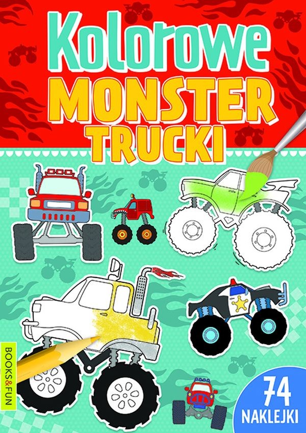 Kolorowe monster trucki