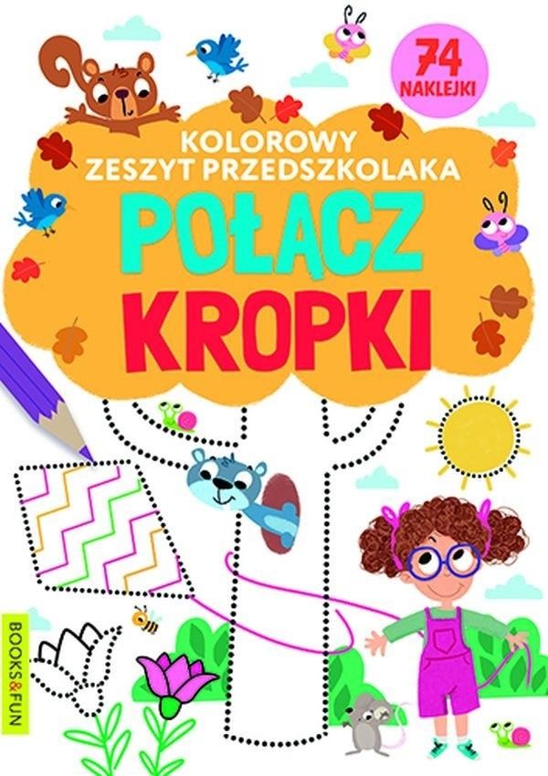 Kolorowy zeszyt przedszkolaka Polacz kropki