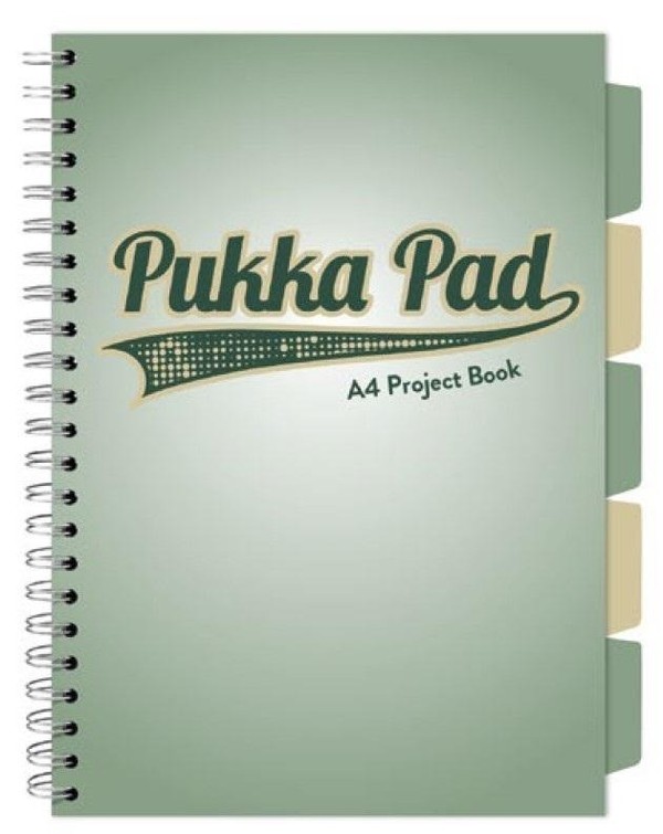 Kołozeszyt pukka pad a4 project book sage zielony