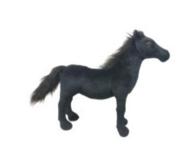 Maskotka Koń czarny 35 cm