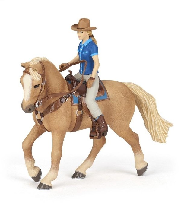 Figurka Koń z kowbojką