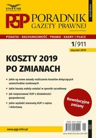 Koszty 2019 po zmianach. - pdf Poradnik Gazety Prawnej 1/19