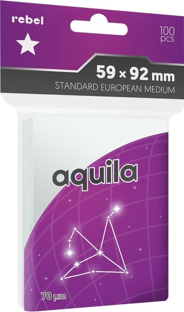 Koszulki na karty Standard European Medium Aquila 100 sztuk 59x92 mm