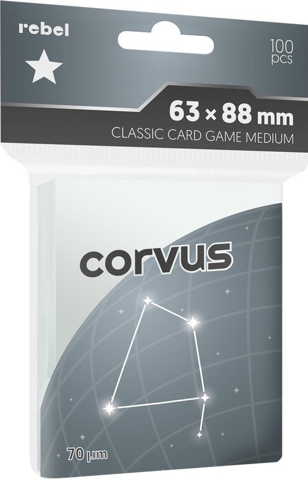 Koszulki na karty Classic Card Game Medium Corvus 100 sztuk 63x88 mm