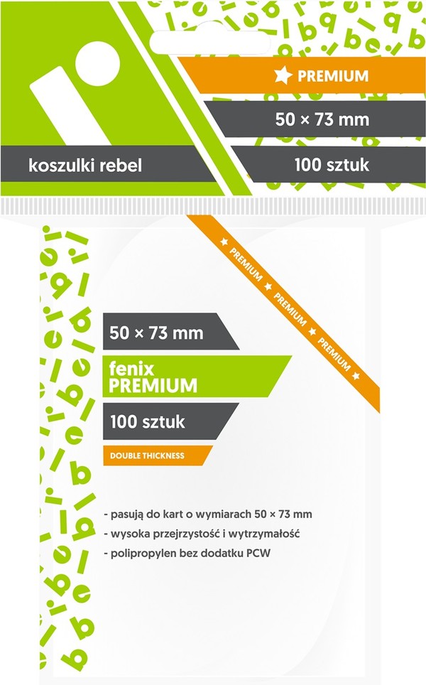 Koszulki na karty Fenix Premium (50x73 mm) 100 sztuk