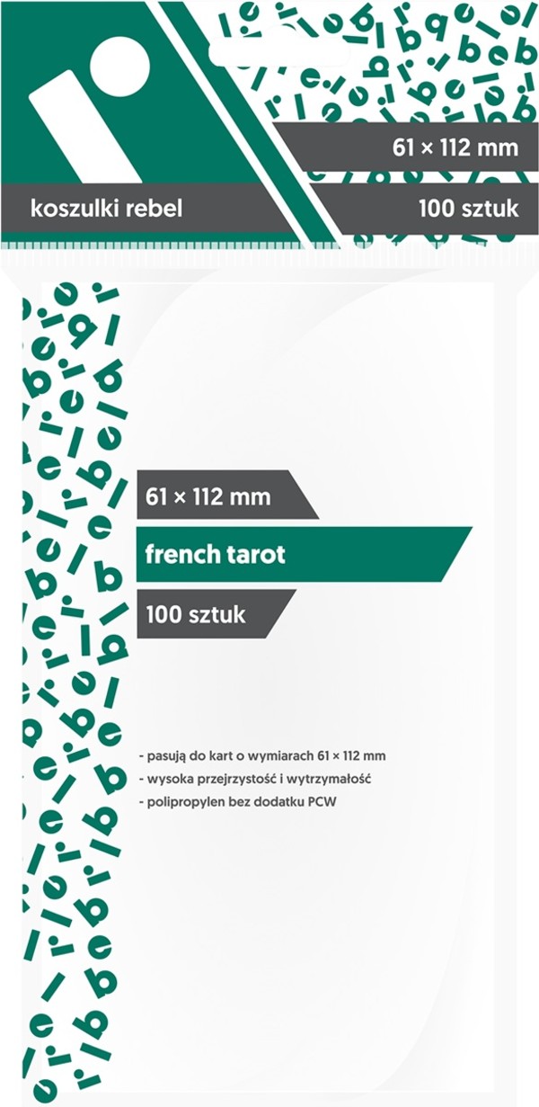 Koszulki na karty French Tarot (61x112 mm) 100 sztuk