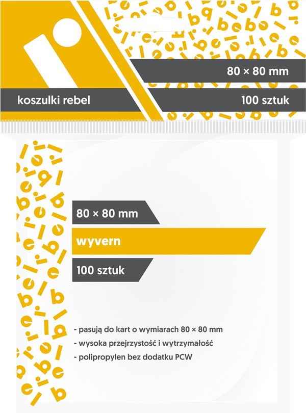 Koszulki na karty Wyvern 80 x 80 mm 100 sztuk