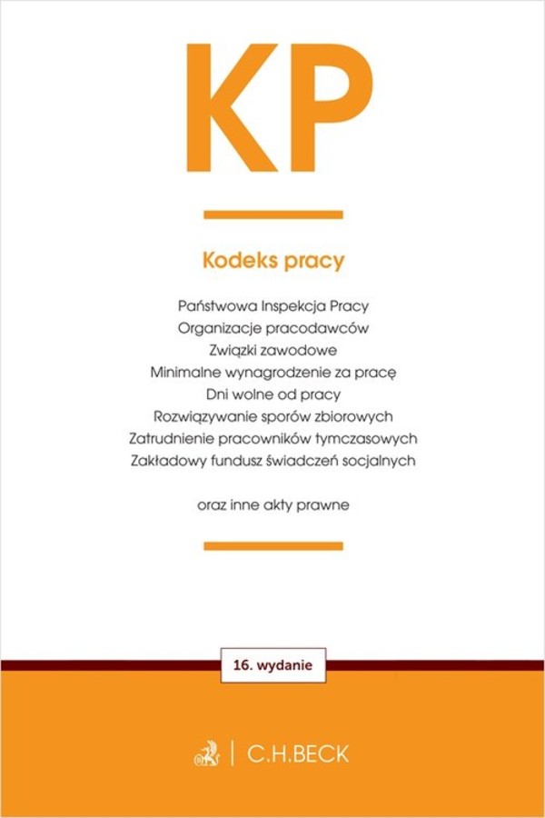 KP Kodeks pracy oraz ustawy towarzyszące