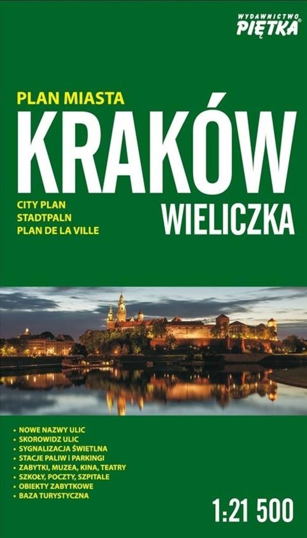 Kraków, Wieliczka Plan miasta Skala: 1:21 500