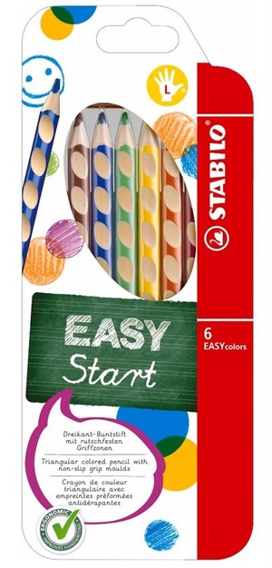 Kredki Easycolors dla leworęcznych 6 kol. STABILO