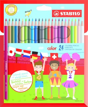 Kredki Stabilo color pudełko kartonowe 24 sztuki