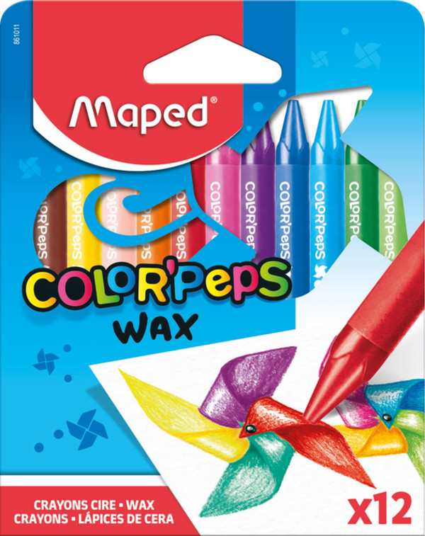 Kredki świecowe colorpeps maped 12 kolorów