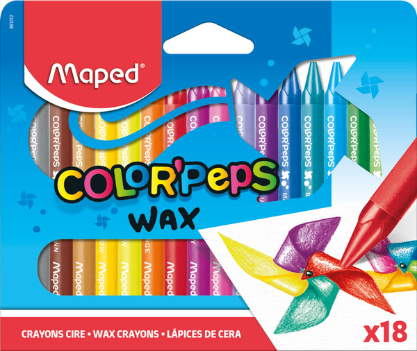 Kredki świecowe colorpeps maped 18 kolorów