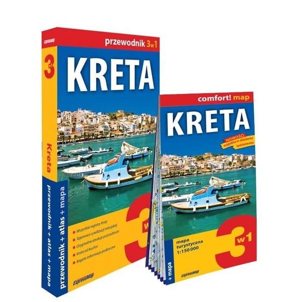 Kreta 3w1 przewodnik+atlas+mapa