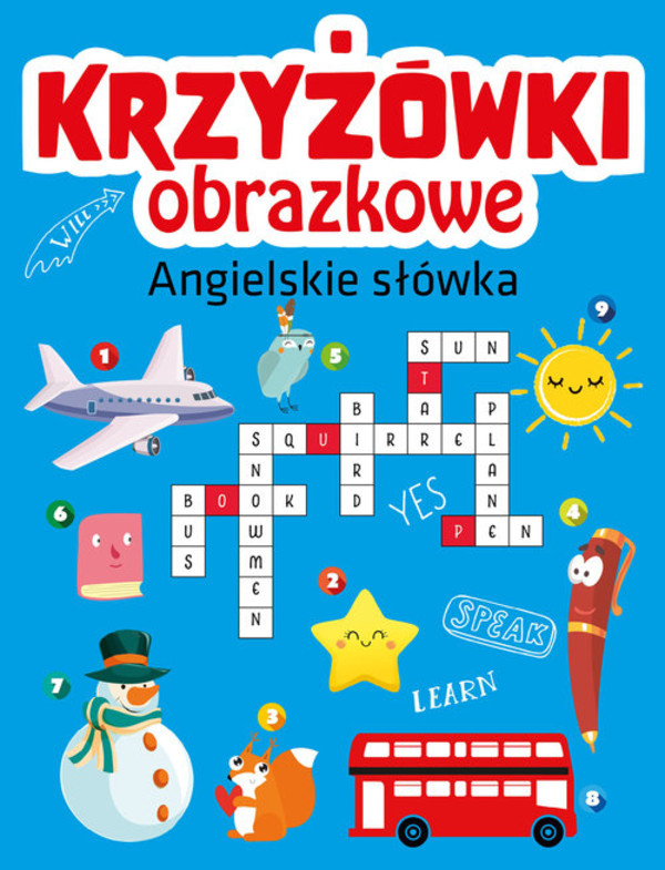 Krzyżówki obrazkowe Angielskie słówka