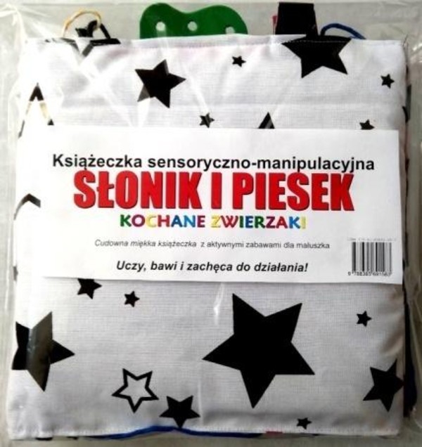 Słonik i piesek Książeczka sensoryczna