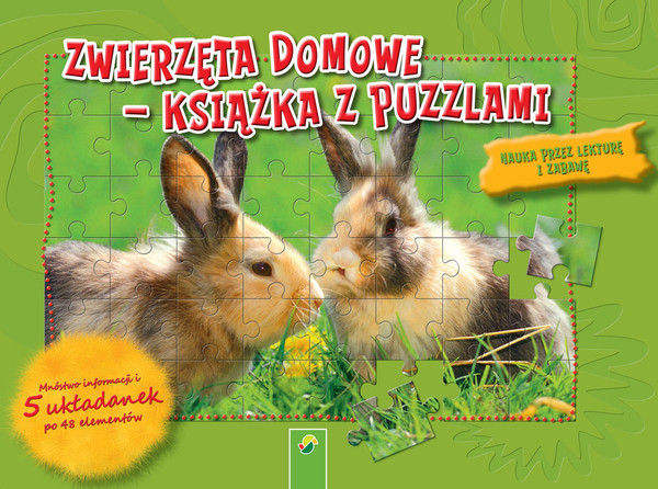 Zwierzęta domowe Książka z puzzlami