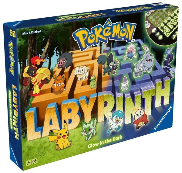 Gra Labyrinth Pokemon świecący w ciemności