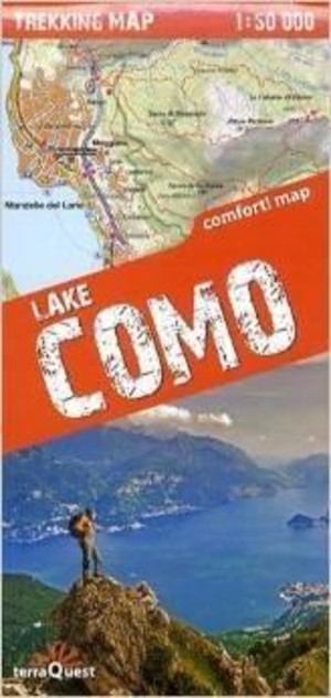 Lake Como Trekking map / Jezioro Como Mapa trekkingowa Skala: 1: 50 000