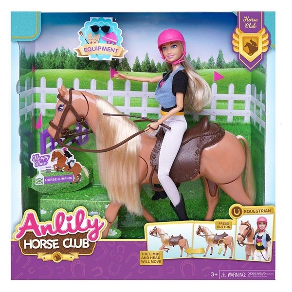 Lalka Anlily z koniem