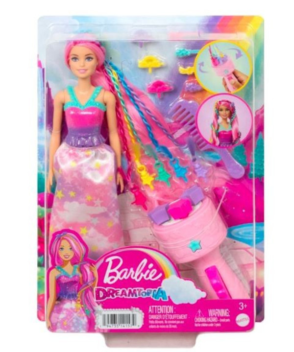 Lalka Barbie Księżniczka Zakręcone pasemka