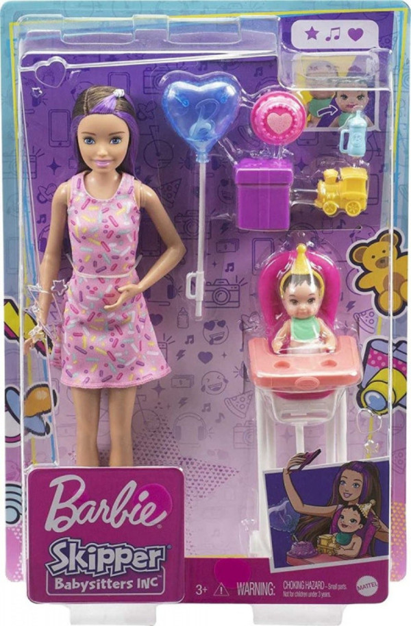 Lalka Barbie Skipper Opiekunka