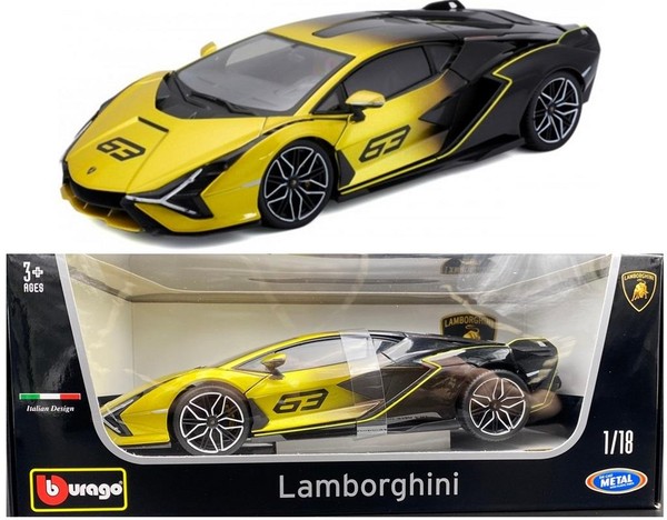 Lamborghini Sian FKP 37 yellow fade 1:18