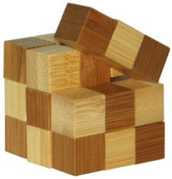 Łamigłówka 3D BAMBOO - Snake Cubes - poziom 2/4