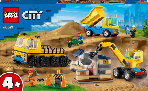 LEGO City Ciężarówki i dźwig z kulą 60391