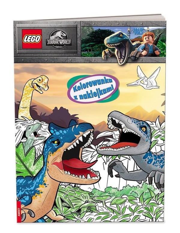 Lego Jurassic World Kolorowanka z naklejkami