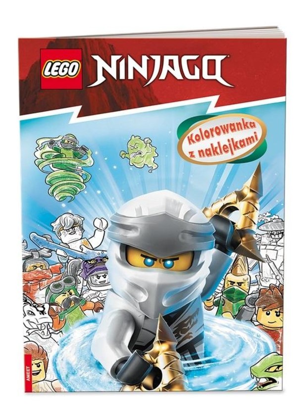 Lego Ninjago Kolorowanka z naklejkami