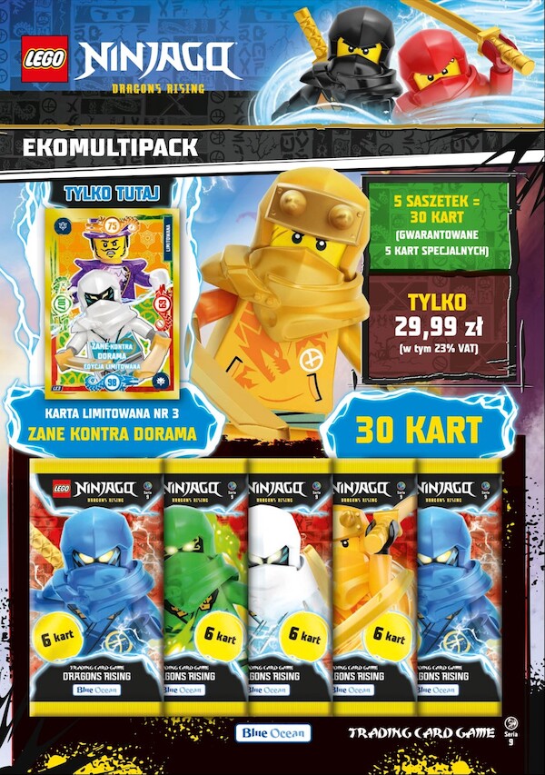 Gra LEGO NINJAGO TCG seria 9 multipack