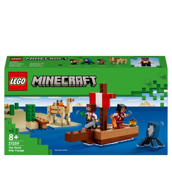 LEGO Minecraft Rejs statkiem pirackim 21259