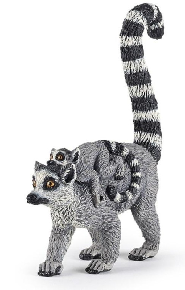 Figurka Lemur z młodym