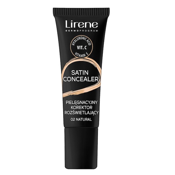 Satin Concealer 02 Natural Pielęgnujący korektor rozświetlający