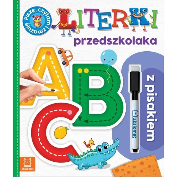 Literki przedszkolaka z pisakiem Piszę, czytam i zmazuję