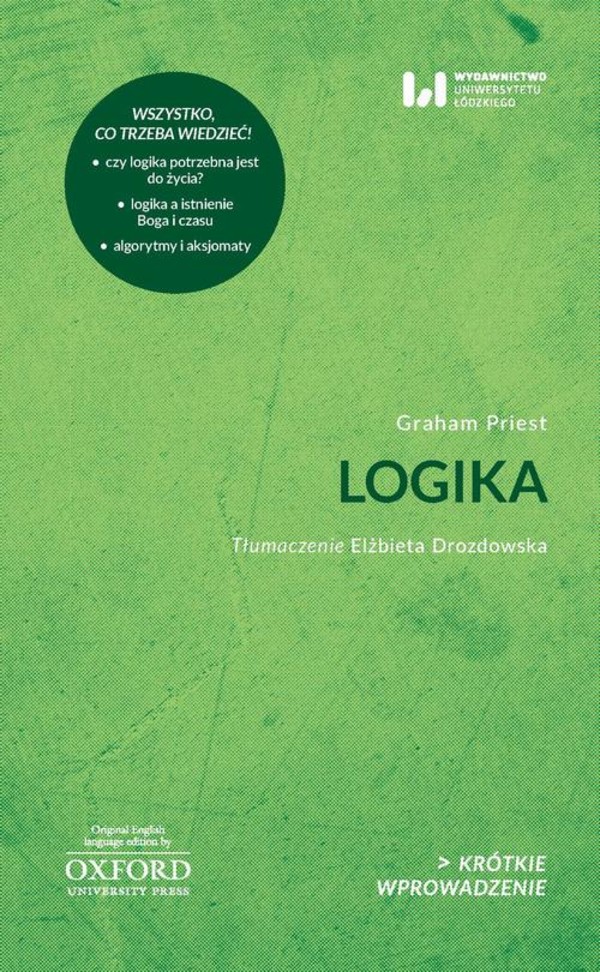 Logika - mobi, epub, pdf Krótkie wprowadzenie